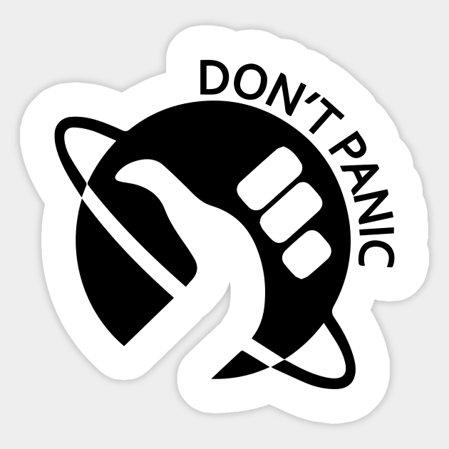 don't panic Sticker by simple design